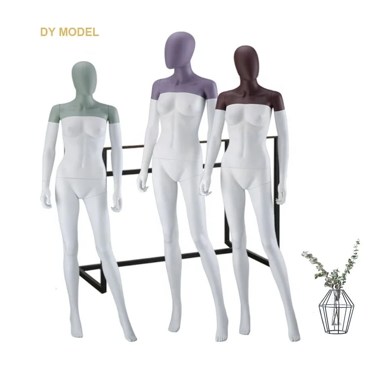 

STABLE factory plastic female full body with head mannequin, Skin