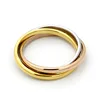 italian delicate small 18k gold rings three color wrap ring no crystal fashion gold rose gold silver ring jewellery