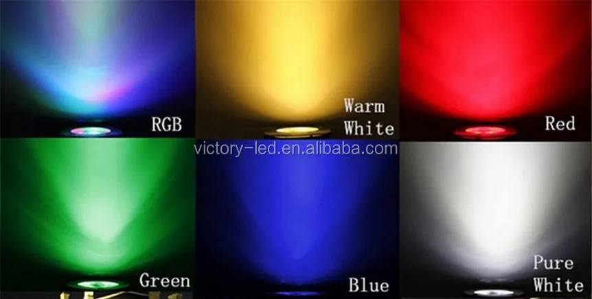 Colour changeable led Plinth and Floor light waterproof IP68 12VDC 12w Led inground light