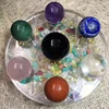 Wholesale different natural materials polished seven star array crystal ball