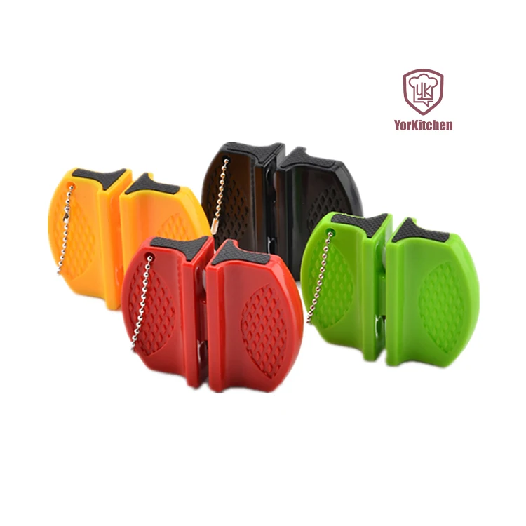 

Butterfly Knife Sharpener Key-chain Sharpening Polishing Tool, Silver function parts + customized handle