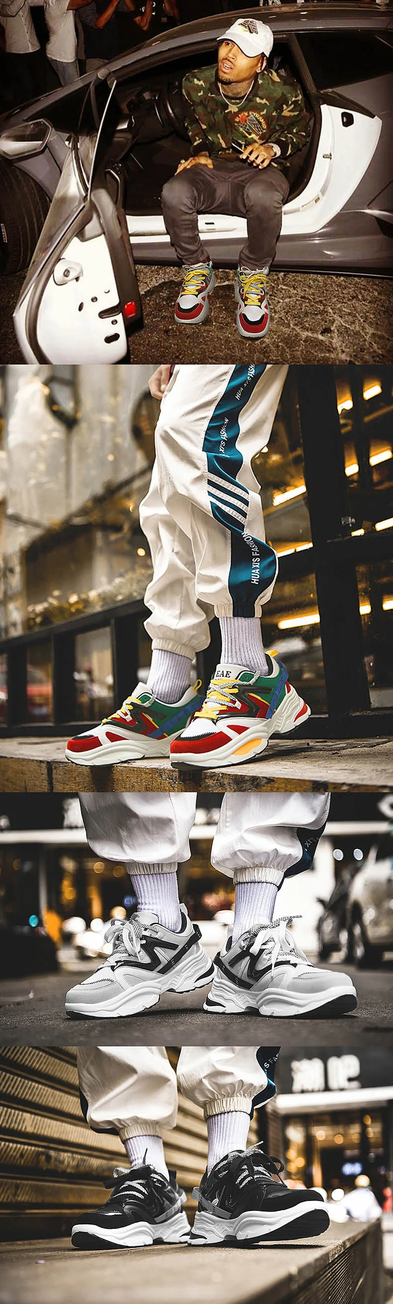 Topsion 2019 Men Custom Women Fashion dad platform heel chunky balanciaga shoes Sneakers zapatillas