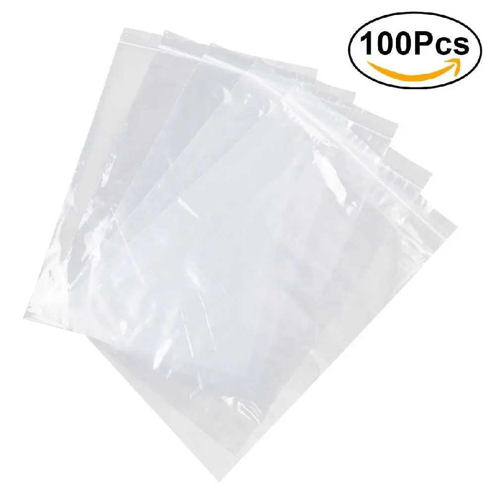 20 x 20 resealable plastic bags