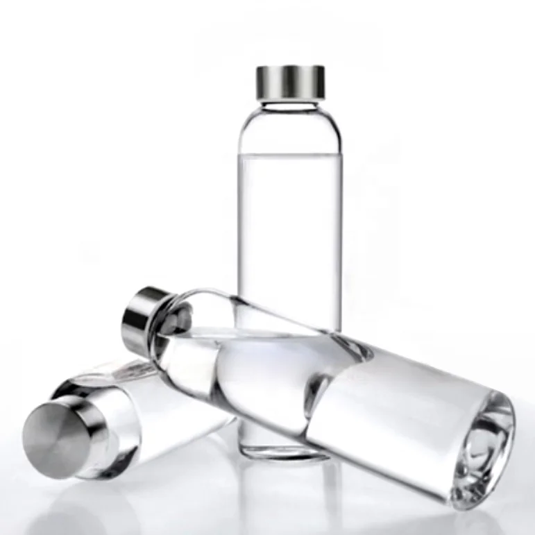

Glass water bottle 250ml 350ml 450ml 550ml Clear Glasses High Quantity Customized logo water bottle