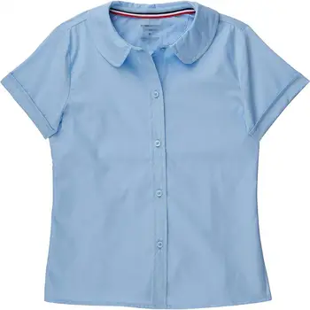 girls short sleeve school blouse