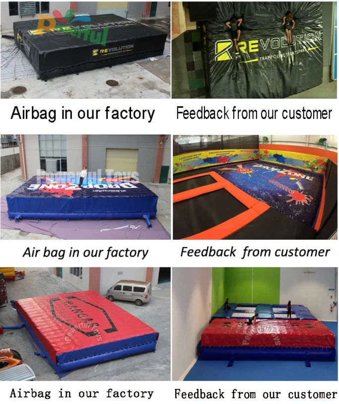 Outdoor Gymnastics Trampoline Park Landing Airbag Inflatable Air