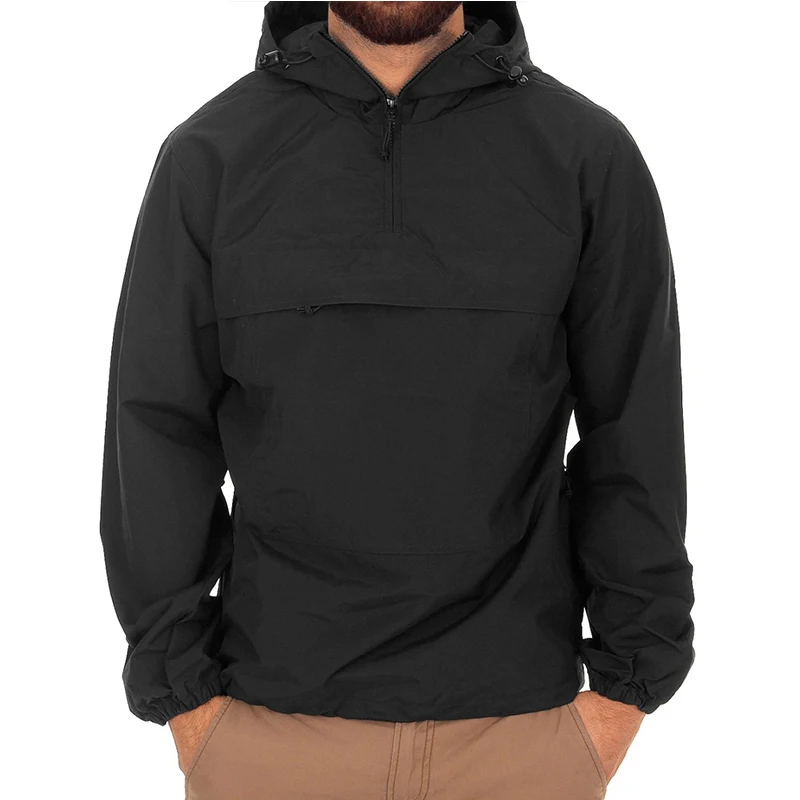 mens black half zip pullover