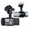 Full hd 1080p car camera recorder 24 hours parking monitor motion detection gps logger tracker x3000 dual camera car camera