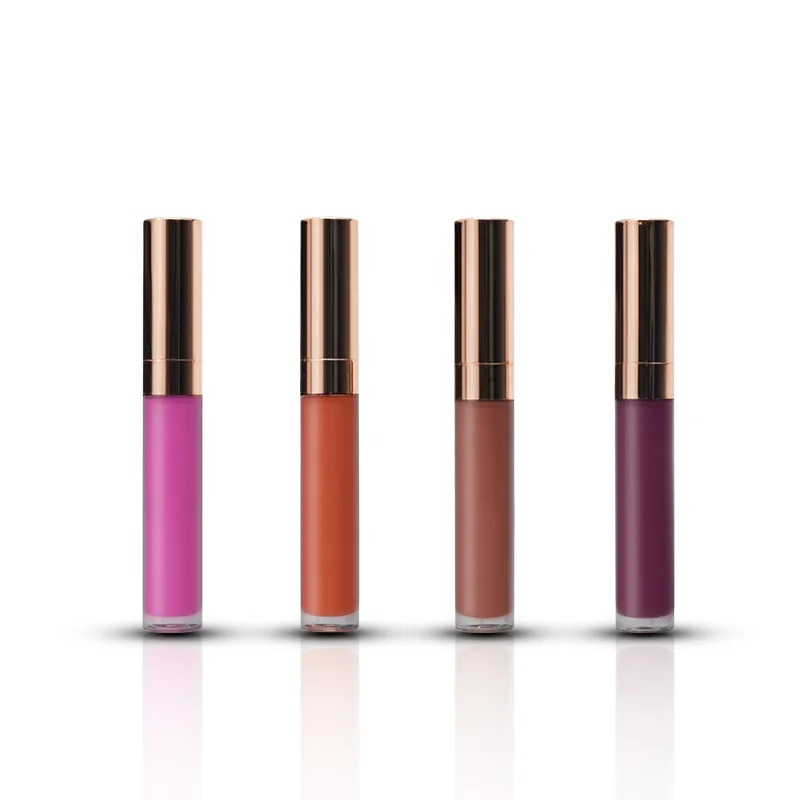 

20 Color Rose Gold Tube Velvet Matte Waterproof Cosmetic Lipstick Makeup