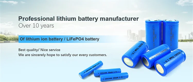 Rechargeable lithium ion 18500 3.7v 1400mah ICR18500 battery cell with tabs