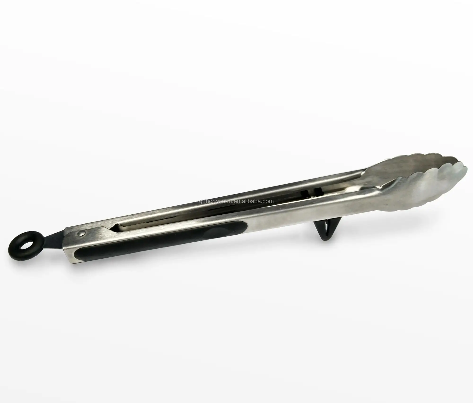 Solid Stainless Steel Bbq Grill Turner Locking Builtin Stand Kitchen