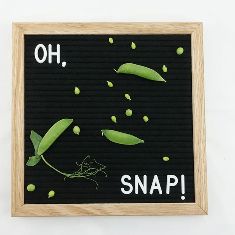 Hot Sale Wooden Frame Slotted Letter Board With Stand