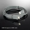 High-Speed Ethernet Angle 90 degree A to A 1.5m HD-MI Cable for Blu Ray Player Roku Xbox360 PS3