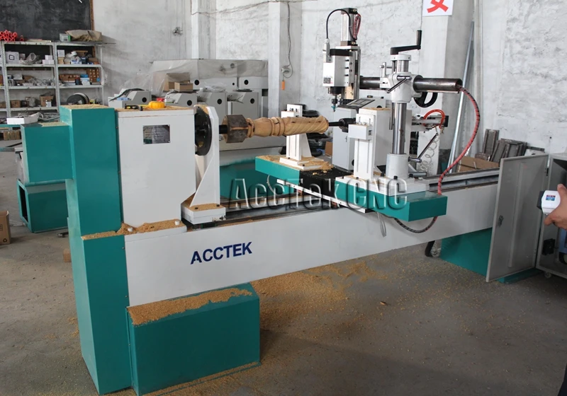 Multifunctional 0.001mm high accuracy automatic wood cnc lathe