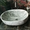 Hotsale Modern Lavabo Bathroom Fixtures Round Trough Natural Black Marble Granite Stone Water Bowl Basin Toiet Wash Table Sink