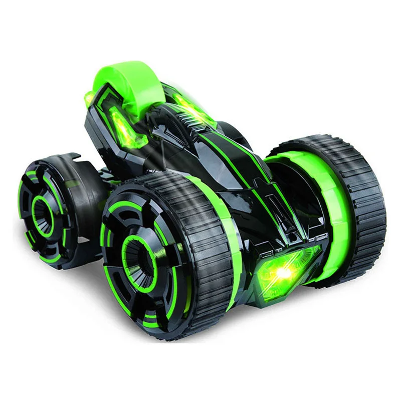 2018 Hot Sell 360 Rotation RC Stunt Rolling Car 6CH Double Side Remote Control Racing Dump Car with Light Controller