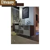 Modern Wood Side Board Buffet Swing Doors and Shelves Cabinet