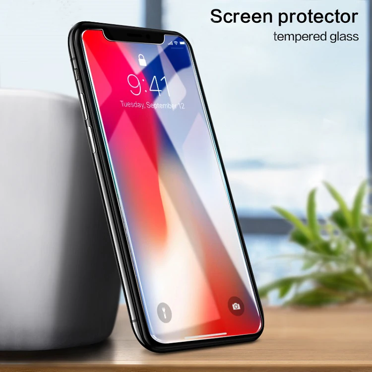 
2020 Ultra Thin Wholesale 9H 2.5d for iPhone X screen protector for iPhone X tempered glass for iPhone 11 6 7 8 plus 12 max 