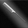 Static free flat head thin comb carbon fiber comb