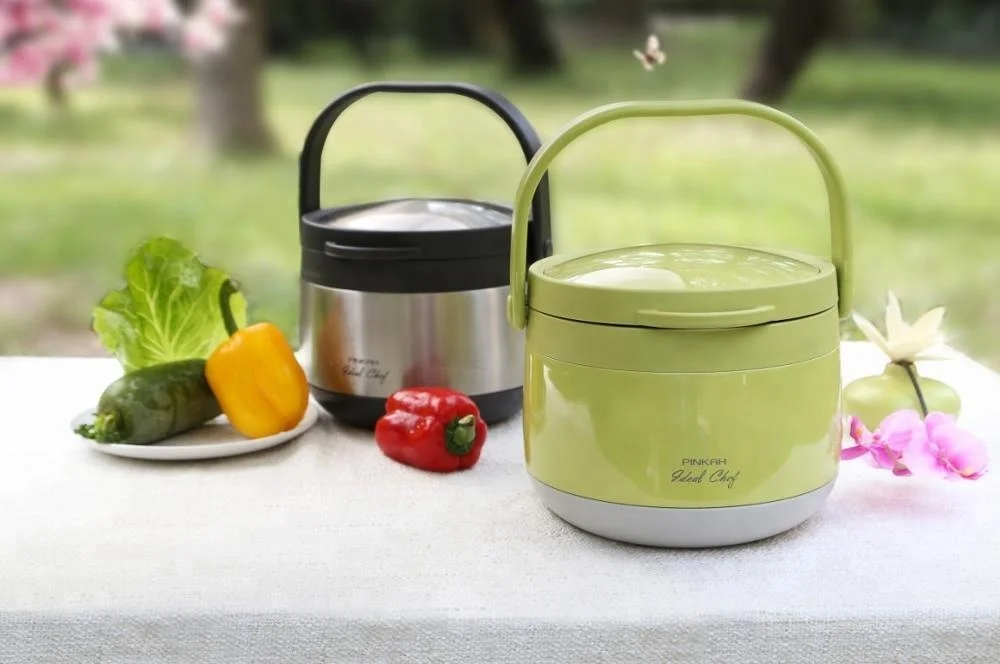 
PINKAH custom logo energy saving double walled stainless steel vacuum thermal magic thermo cooker with retained heat 