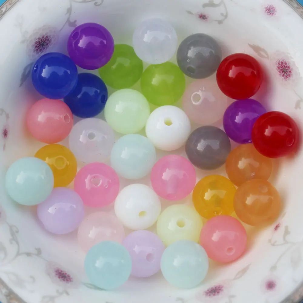 

wholesale 6/8/10MM round beads no hole round plastic acrylic decoration balls flower vase filler beads