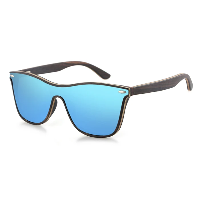 italy design ce new vintage square women custom black polarized shades mirror wood sunglasses for men