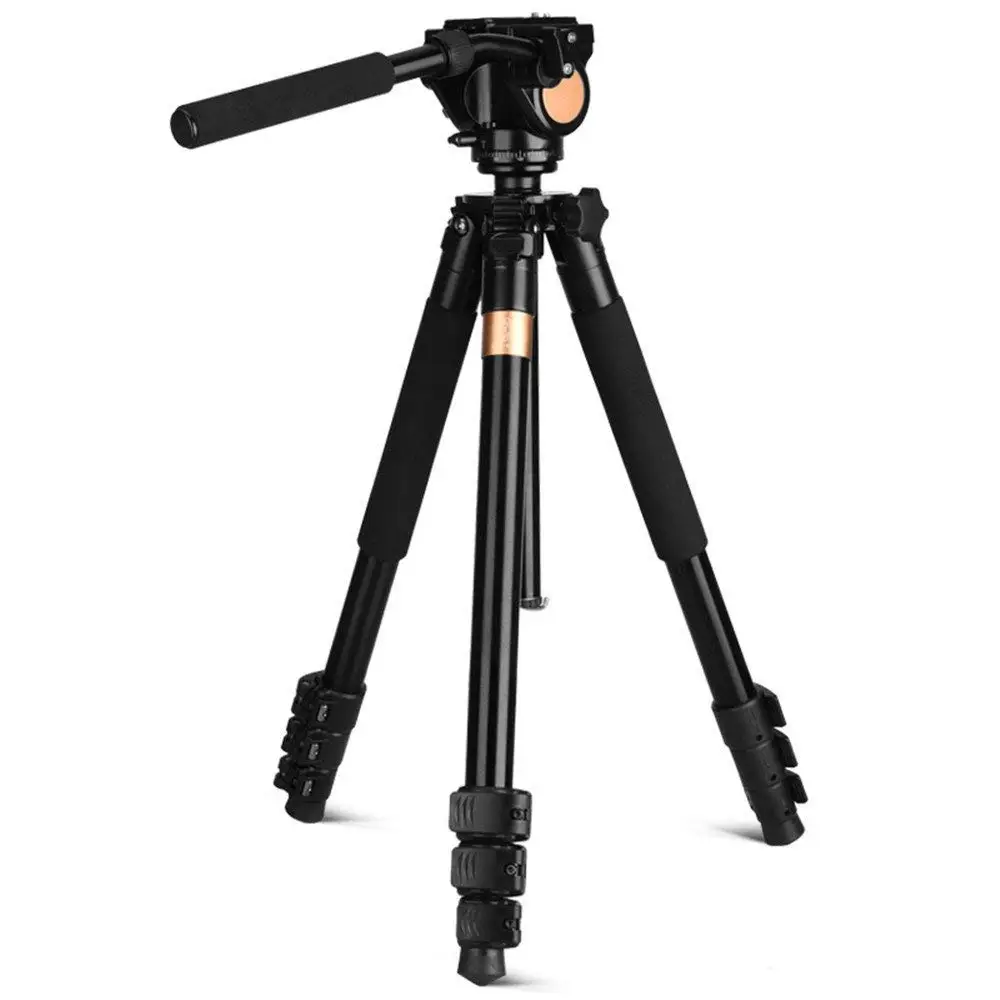 Portable aluminum alloy SLR camera tripod, three-dimensional PTZ tripod, 360 degree panoramic shooting