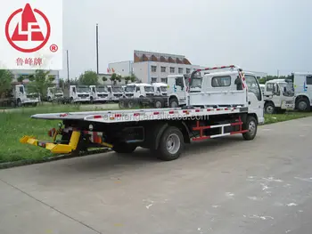 Light Duty Isuzu 5 Ton Slide Flatbed Road Wrecker Tow ...