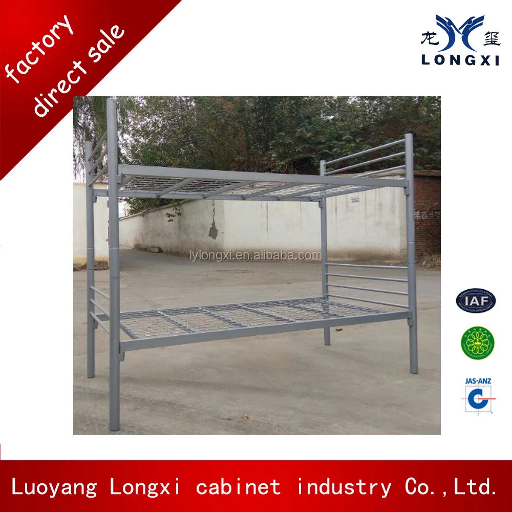 Best selling school slaapzaal metalen stapelbed staal bed metalen ... Bedden europallet