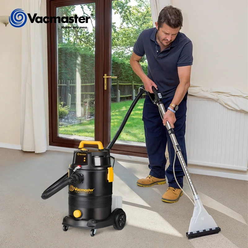 
Vacmaster DRY shampoo carpet washing hand vacuum cleaner wash floor home pet commercial car use 2 in 1 canister- VK1330PWDR 