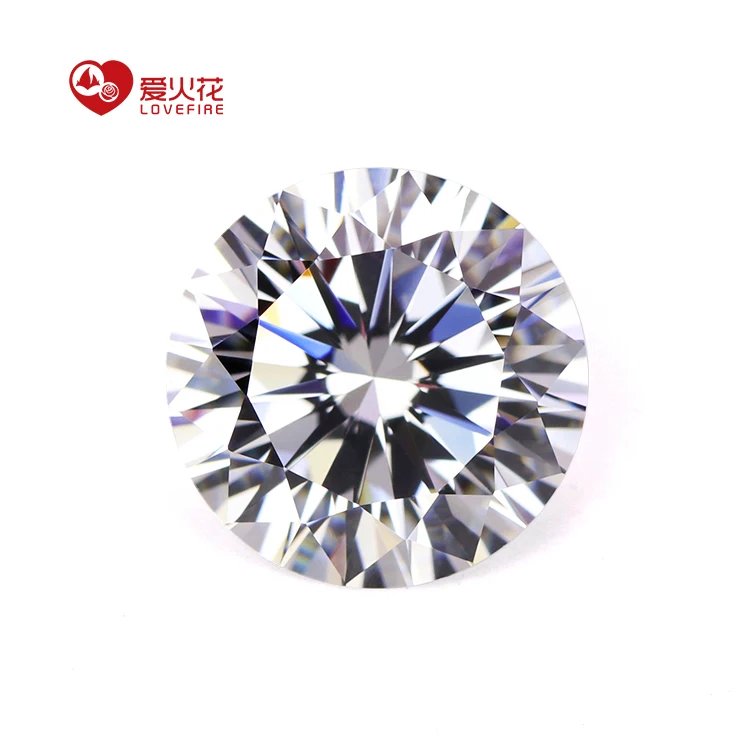 WuZhou Gems 10HS &10AS 12.0mm Green Round Shape Loose Cubic Zirconia Jewelry