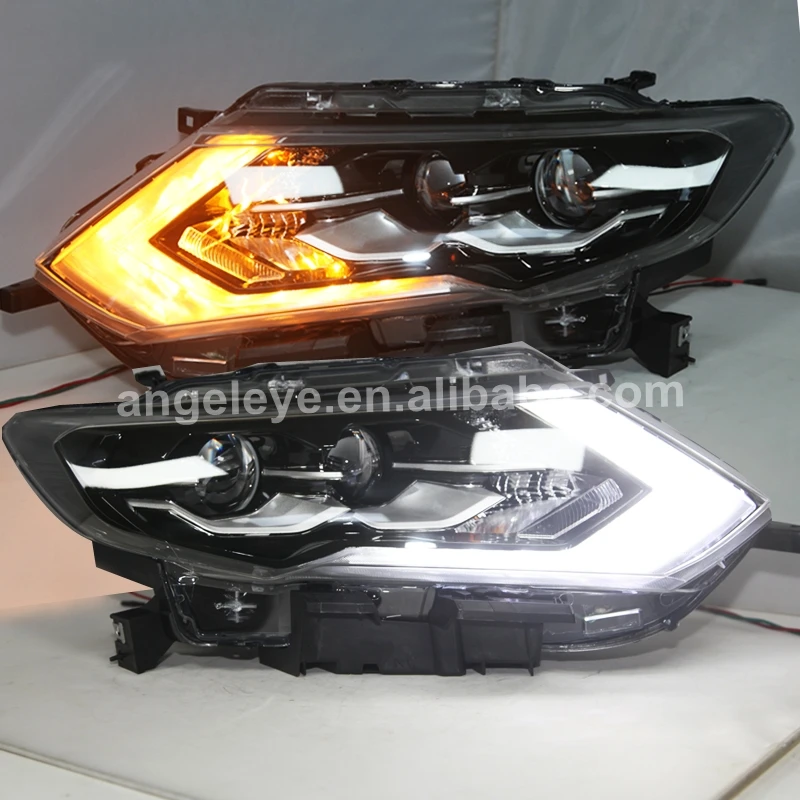 For NISSAN X-Trail Rogue LED Head Light 2017 Year Black Housing LD
