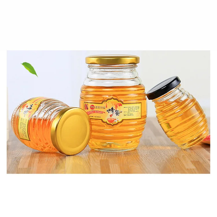 

Manufacture china airtight glass storage honey jars for sale, Transparent color/ clear color or customized