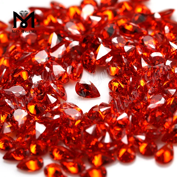 Køb løs orange cubic zirconia gemstone online
