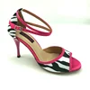 Two-tone colour Elegant Latin dance shoes salsa ballroom dancing shoes tango shoes Zebra colour