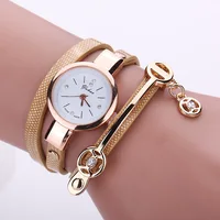 

Free Shipping Ladies Casual PU Leather Strap Bracelet Watches Women Popular Jewelry Rhinestone Quartz Wrist Watch Clock