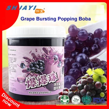 Taiwan Grape Flavor Popping Juice Balls Bursting Boba Tapioca