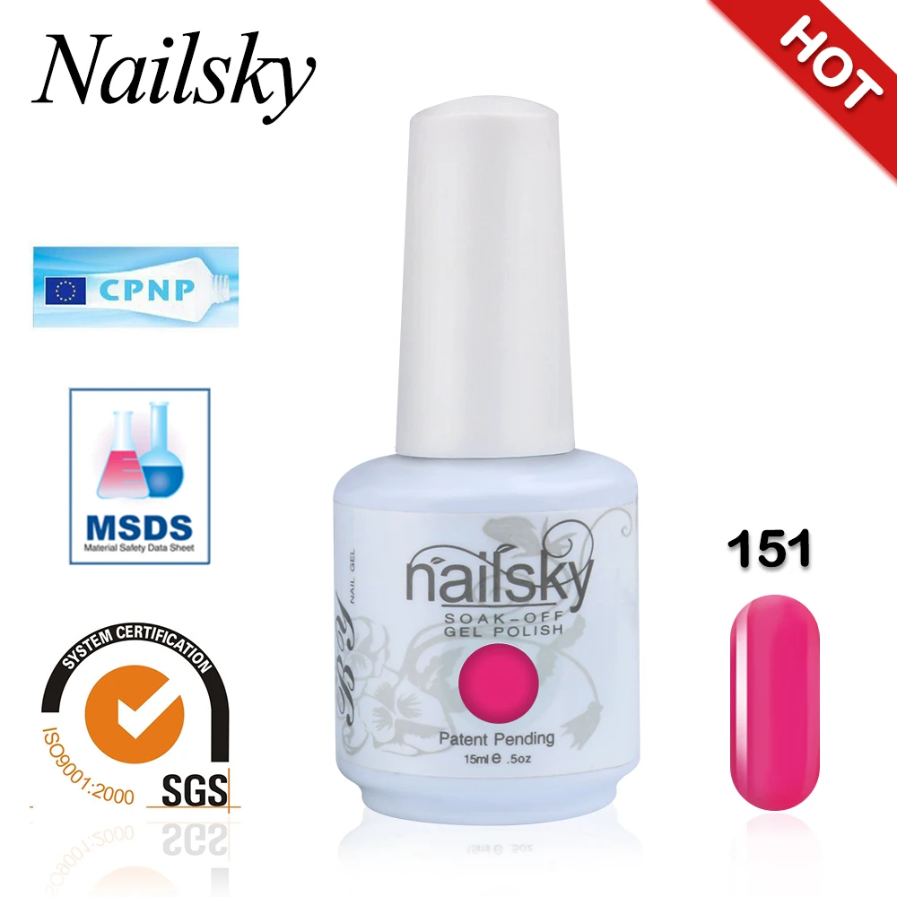 2019 Best Gel Nail Polish Brands Nailsky 15ml Semipermanent Gel