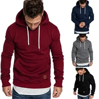 

Wholesale Mens Pure Color Outdoor Sports Hoodies Fashion Sweatshirts
