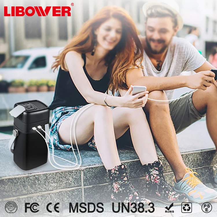 Outdoor Waterproof Cellphone Solar Charger 62400Mah Portable Solar Power Bank 220 portable power - ANKUX.COM