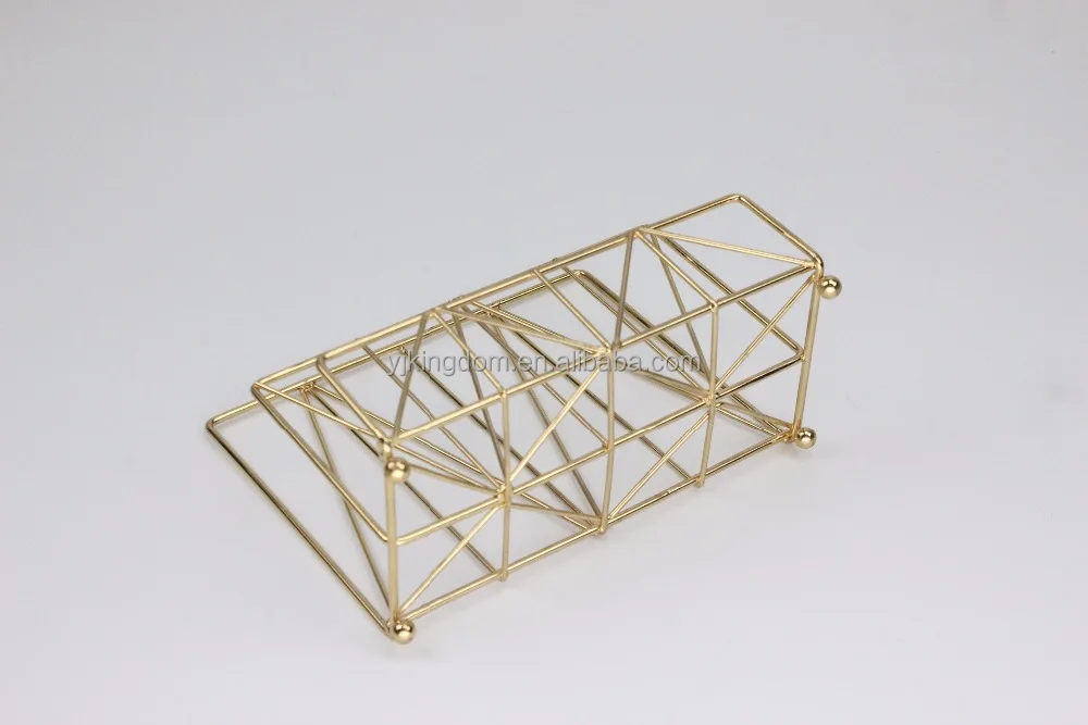 
oem 550-25 office organizer gold metal wire desktop letter sorter holder 