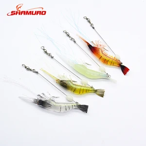 Discount HOT SALE Artificial Soft 6.5cm 9g Luminous Shrimp Prawn Fishing Lures