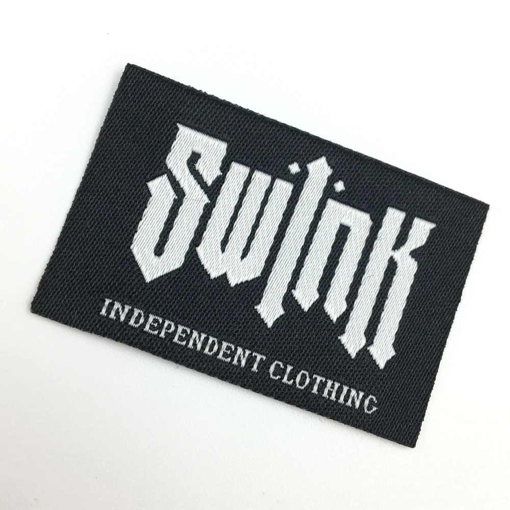 

High quality custom garment woven label for clothes, Custom color