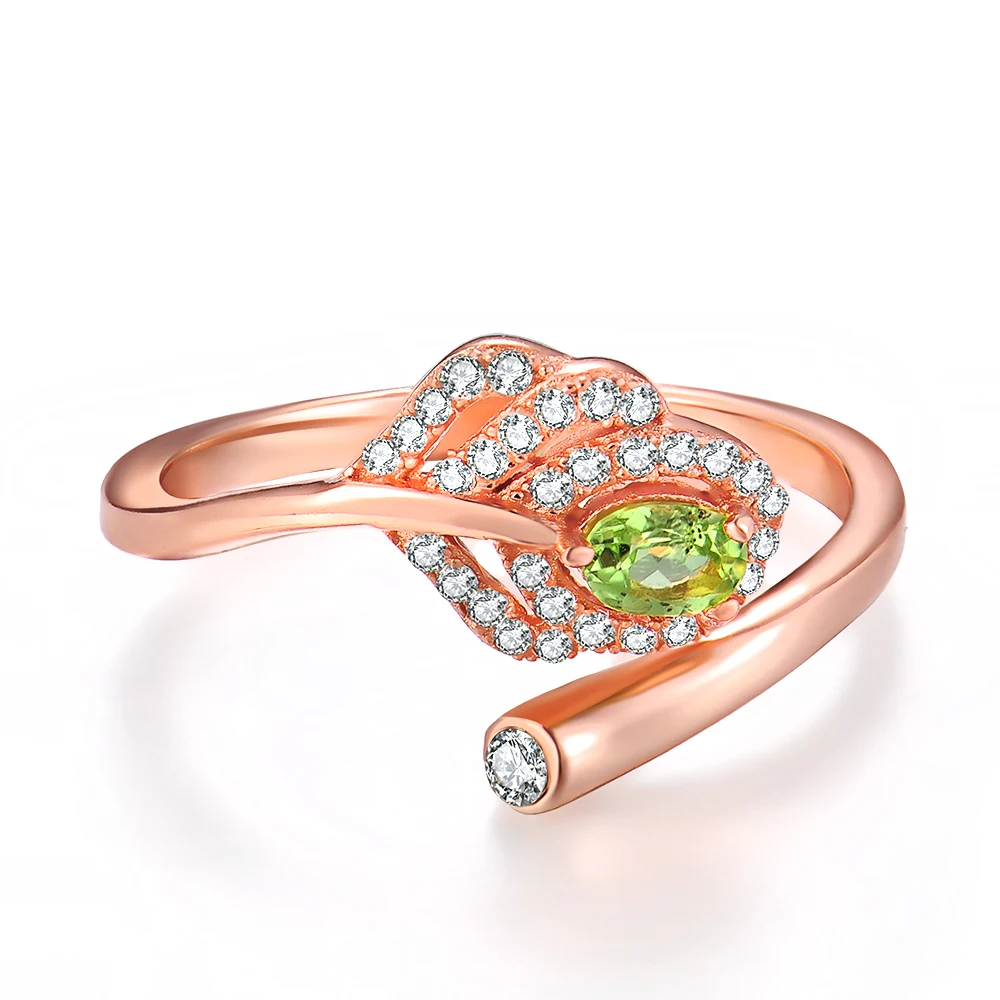 

Natural Gemstone 925 Sterling Silver Jewelry Simple Ring S925 For Women RI055