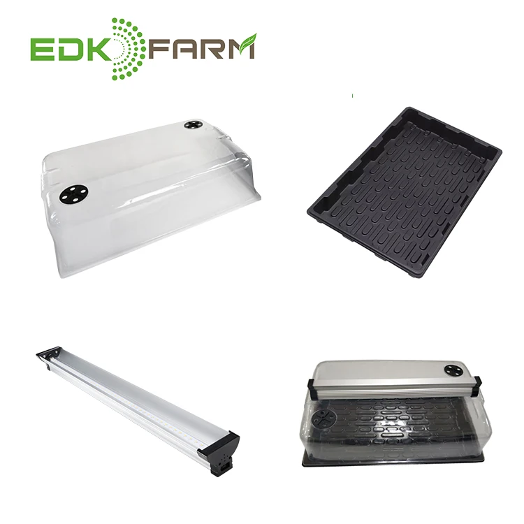 

farm germination indoor farming fodder microgreens system seed plant growing growbox plastic greenhouse hydroponic trays, Black and white