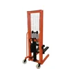 Adjustable fork handing tools hand pallet stacker with electric winch for handling