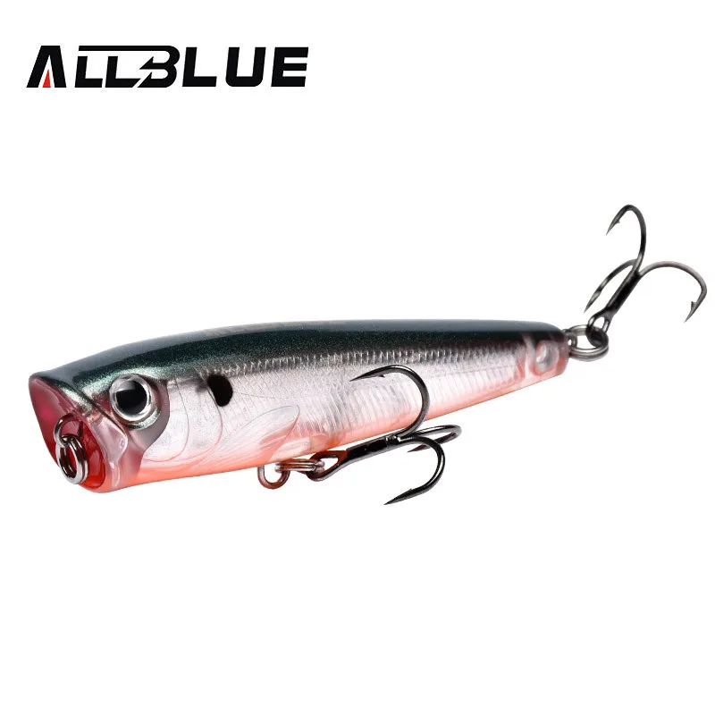 

AllBlue Topwater Popper 7g 65mm Hard Fishing Lure, 6 colors