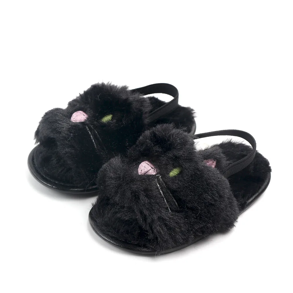 
New arrival cute cartoon plush baby slippers shoes 