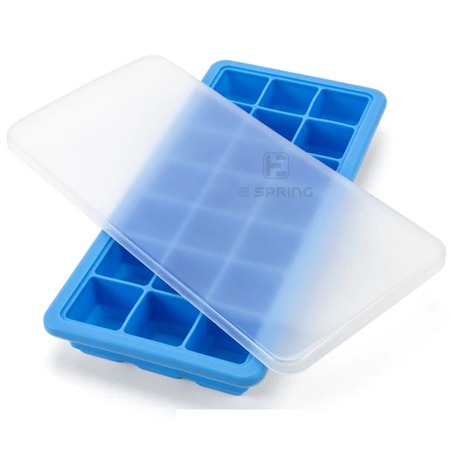 

21 Ice Cubes Honeycomb Ice Cube Tray Popsicle Molds Silicone Ice Mold Divided Trays with PP Lids