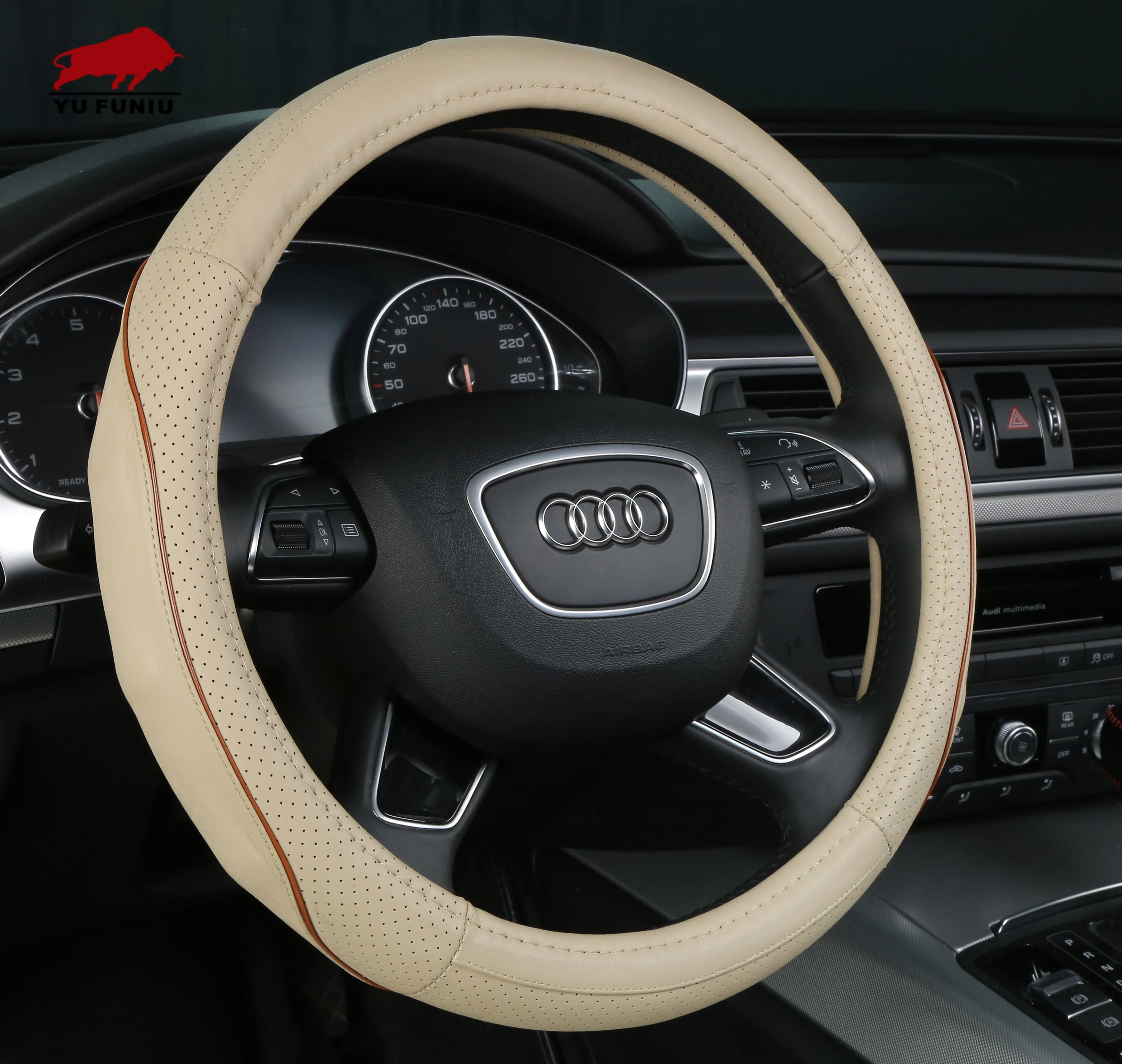 
Wholesale Universal Leather Car Steering Wheel Cover 